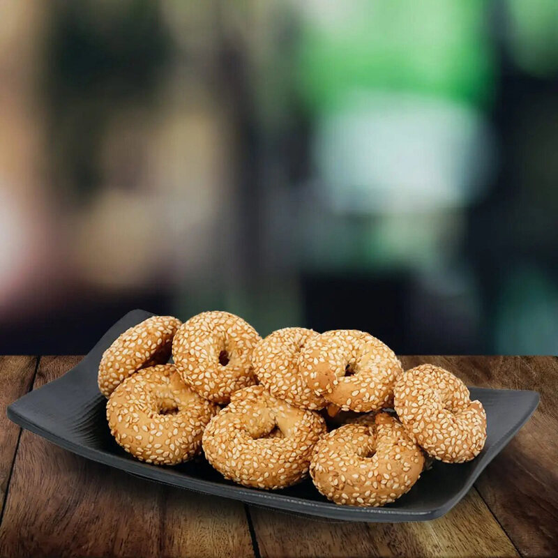 

Al Qarya Milk Biscuit with Sesame Round Shape, One Size