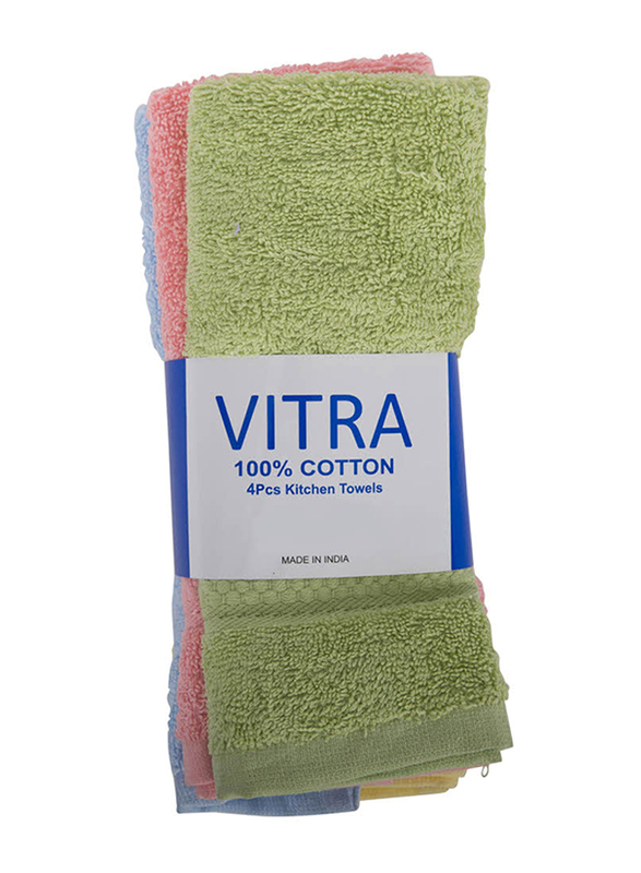 Vitra 4 pieces Kitchen Towel, Multicolour