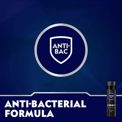 Nivea Men Deep Clean Antibacterial Carbon Shaving Gel, 200ml, Black