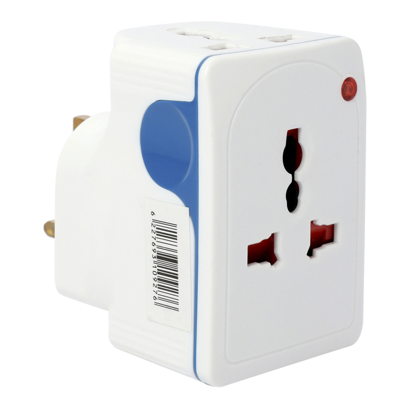 Sirocco 1 Way 13Amp Mutiadaptor 927L Adaptor, White