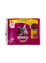 Whiskas Chicken Pouch Cat Food - 4 x 80 g