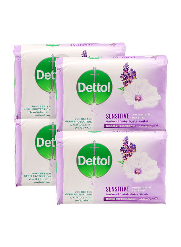 Dettol Soap - Sensitive - 4 x 120g