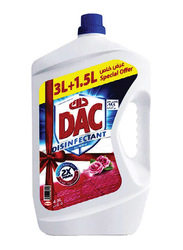DAC Disinfectant Rose All Purpose Cleaners, 4.5 Liters
