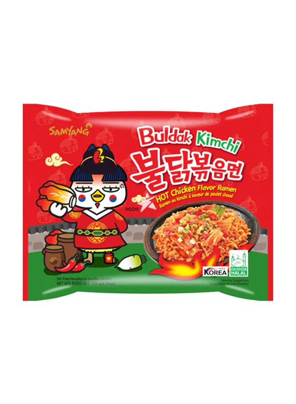 Samyang Kimchi Buldak Hot Chicken Ramen, 135g