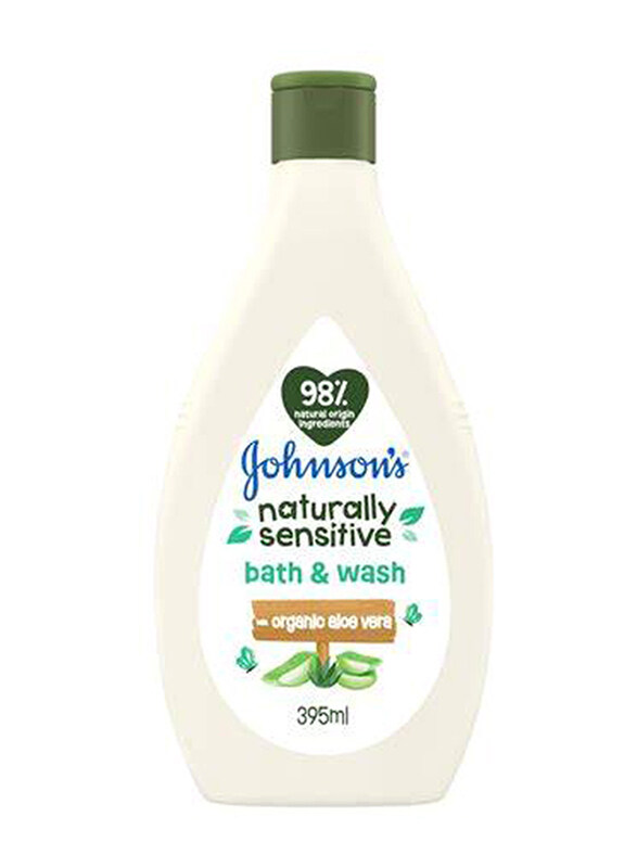 

Johnson's 395ml Naturally Sensitive Aloe Vera Head-to-Toe Wash, White