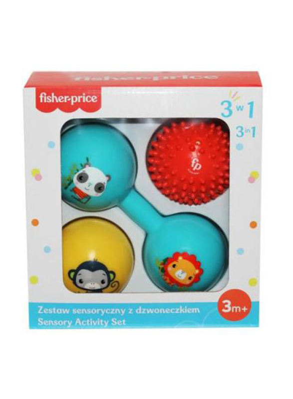 Fisher-Price 3-in-1 Epee Sensory Set with A Bell, Ages 3+ Months