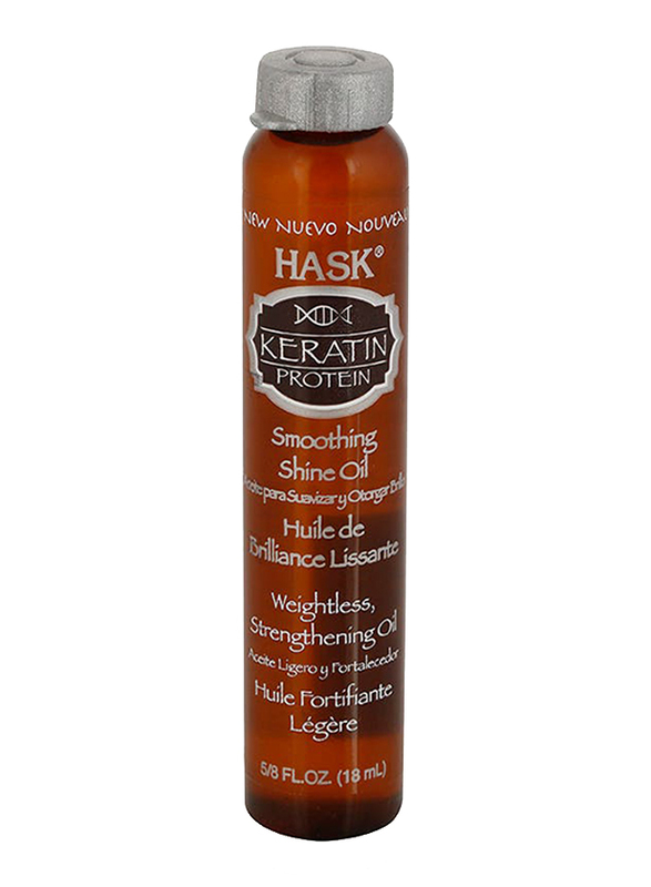 Hask Keratin Protein Smoothing Shine Oil, 18ml