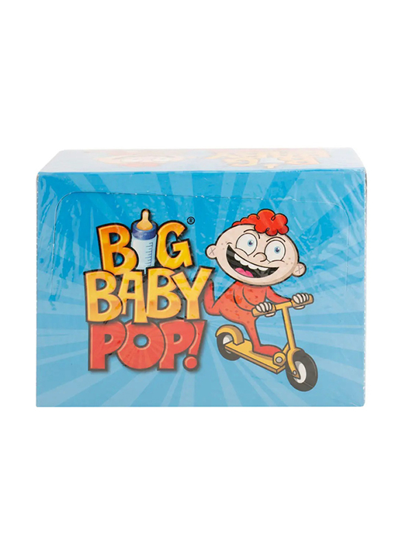 Big Baby Pop Raspberry & Cola Flavour Hard Candy, 12 x 32gm