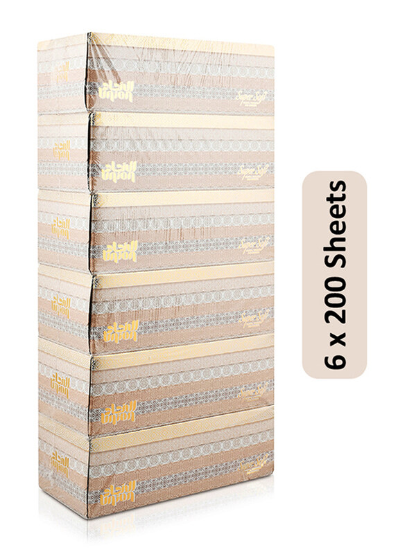 

Union Super Soft Facial Tissues, 6 x 200 Sheets