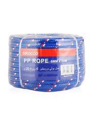 Sirocco Pp Rope, Blue, 6mm x 20 Meter