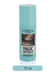 L'Oreal Paris Magic Retouch Instant Root Concealer Spray for All Hair Types, 75ml, Brown