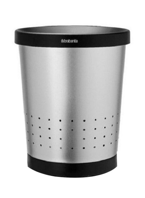 

Brabantia 5L Matt Stainless Steel Conical Paper Bin, 24 x 21.3 cm, Silver