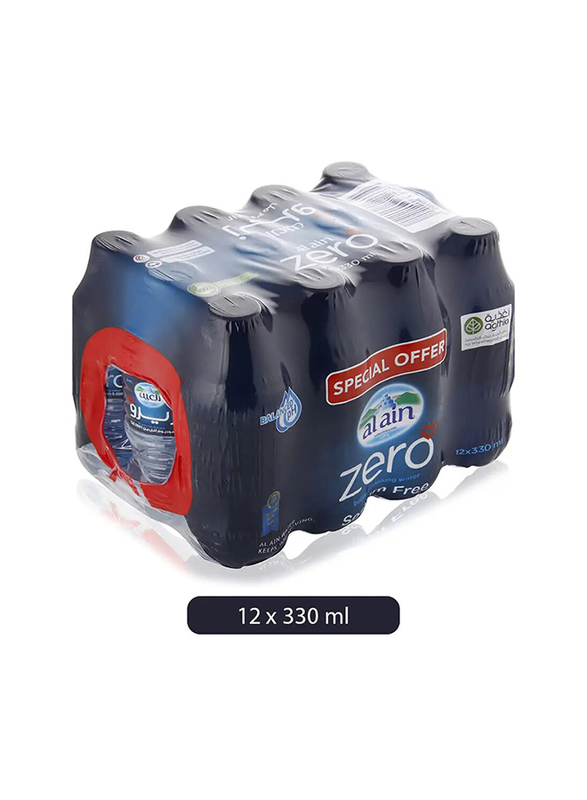 Al Ain Zero Sodium Free Drinking Water - 12 x 330ml