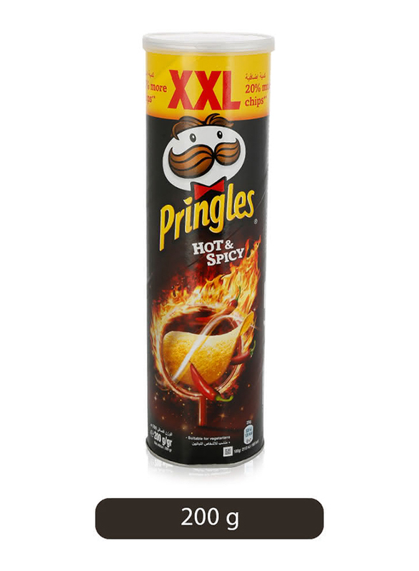 Pringles Hot & Spicy Potato Chips, 200g