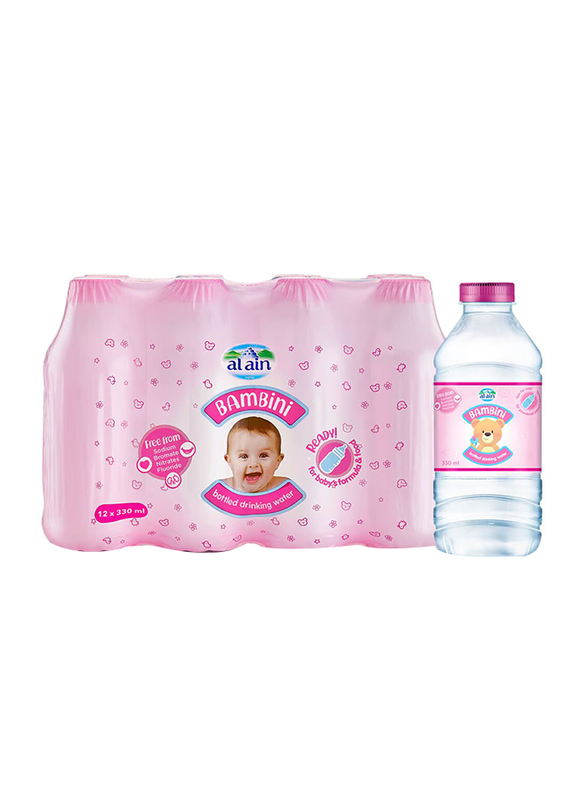 Al Ain Bambini Bottled Drinking Water, 12 x 330ml