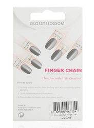 Glossyblossom Finger Chain Stickers, Multicolour