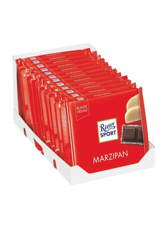 

Ritter Sport Dark Chocolate with Marzipan Filling, 12 x 100g