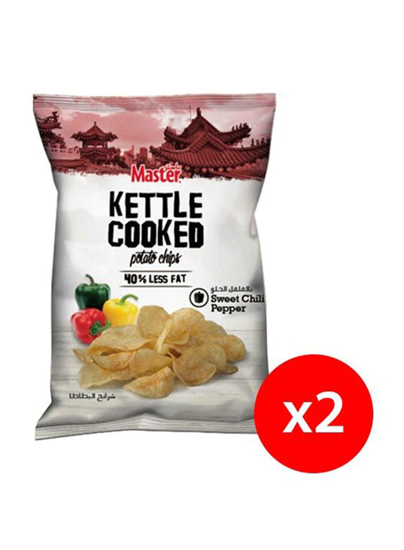 Master Cooked Sweet Chilli Pepper Potato Chips, 2 x 170g