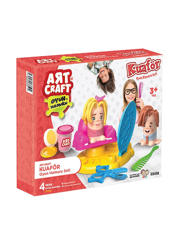 Dede Art Craft Hairdresser Play Dough Set, 9 Pieces, 03458, Ages 3+