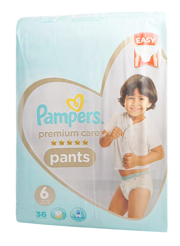 Pampers Premium Care Pants, Size 6, Extra Large, 16+ kg, 36 Count