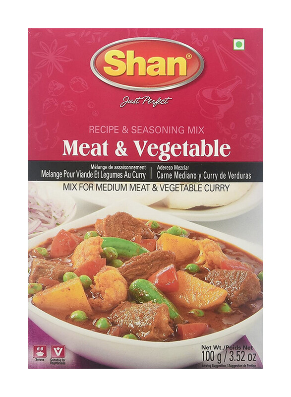 

Shan Meat And Vegetable Curry Seasoning Mix, 100g