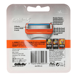 Gillette Fusion 5 Power Razor Blades, 4 Pieces