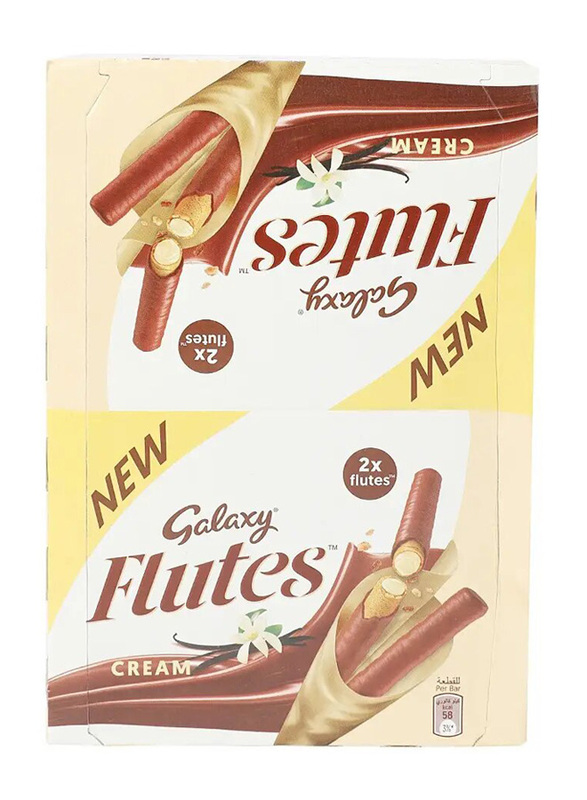 Galaxy Twin Finger Flutes Chocolate, 24 x 22.5g