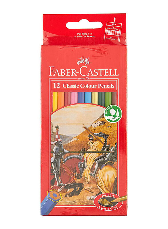 

Faber-Castell Classic Colour Pencils, 12 Pieces