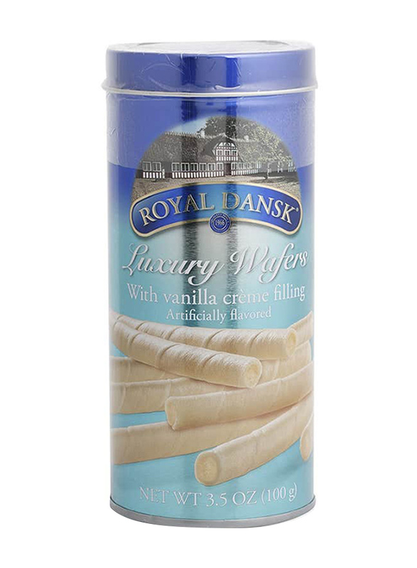 Royal Dansk Luxury Vanilla Cream Filling Wafers, 100g