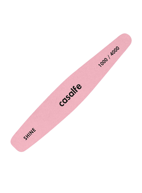 Casalfe 1000/4000 Shine Buffer Blister Nail File, Pink