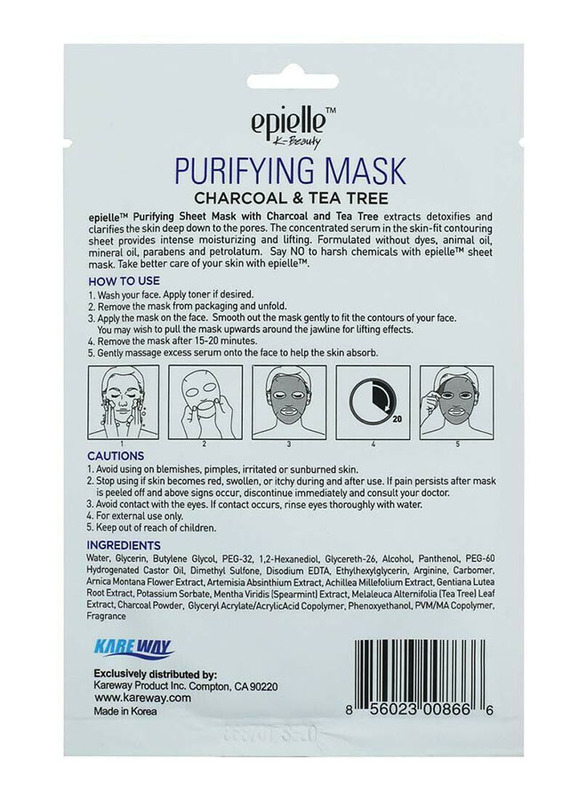 Epielle Charcoal Tea Tree Mask, 1 Mask