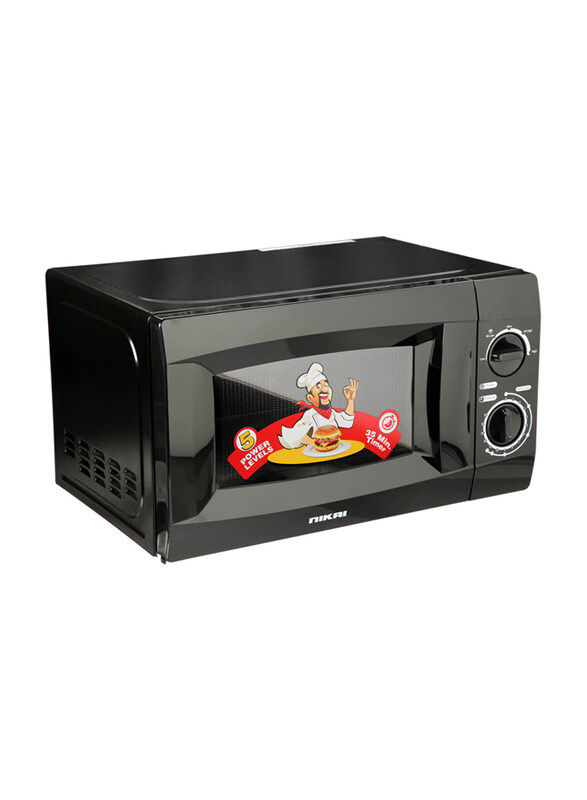 

Nikai 20L Microwave Oven, Black