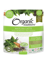 Organic Traditions Matcha Latte with Probiotics Powder, 150gm