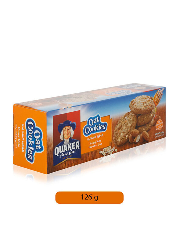 

Quaker Honey Nuts Oat Cookies, 126g