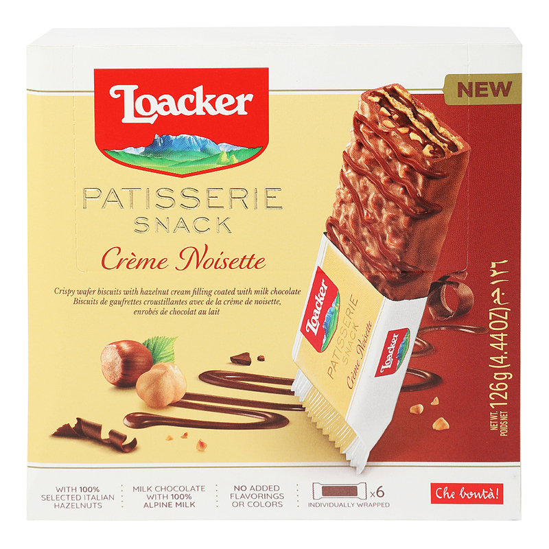Loacker Snack Creme Noisette, 126g
