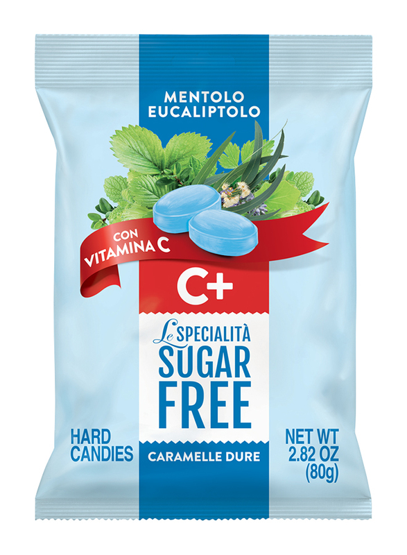 Serra Sugar Free Menthol Eucalyptus with Vitamin C Hard Candies, 80g