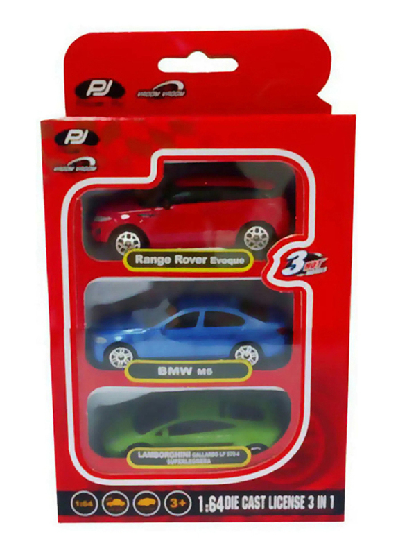 P.Joy 3-in-1 V.Vroom Car Diecast Licensed Toy, Ages 3+, Assorted