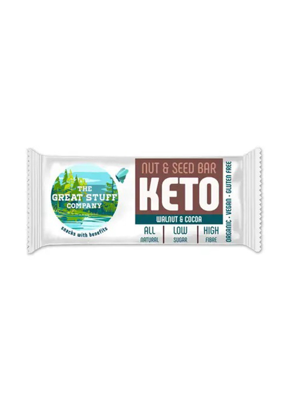 Keto Org Nut & Seedbar Wlnt & Cocoa, 40g
