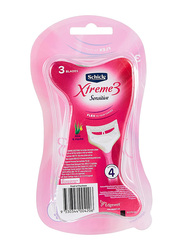 Schick Xtreme3 Sensitive Razors for Women, 4 Tub