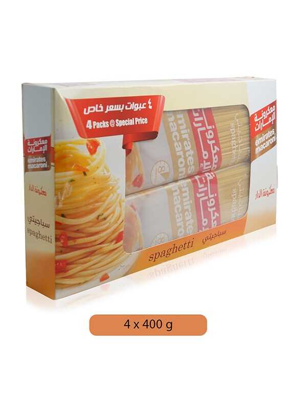 

Emirates Macaroni Spaghetti Pasta - 4 x 400 g