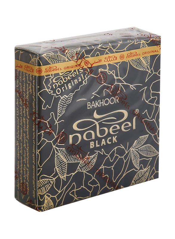 Nabeel Black Bakhoor Fragrance, 40g, Black