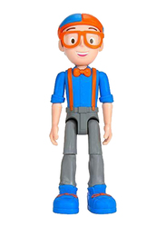 Blippi Talking Figure 9-inch Articulated Toy with 8 Sounds and Phrases Poseab, 1-Piece, Ages 3+