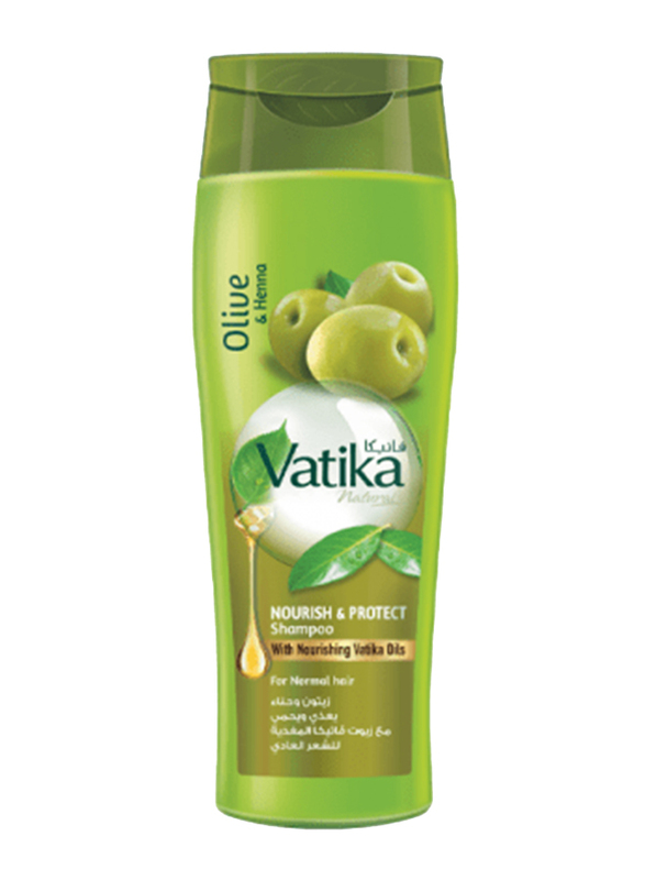Vatika Olive And Henna Extract Nourish & Protect Shampoo for All Hair Types, 200ml