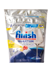 Finish Powerball Quantum All in One Dishwasher Detergent Tabs, 61 Pieces