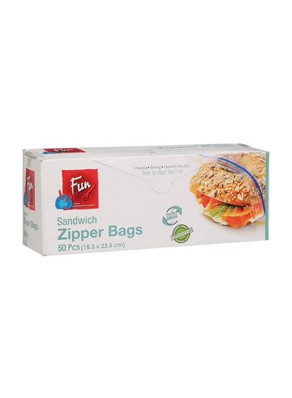 

Fun Sandwich Zipper Bag, 18.3 x 23.5cm, 50 Pieces
