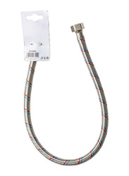 Verkk 60cm Stainless Wire Connection Hose For Wash Basin, Silver