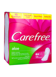 Carefree Panty Liners, Regular Size, Aloe - Pack Of 56