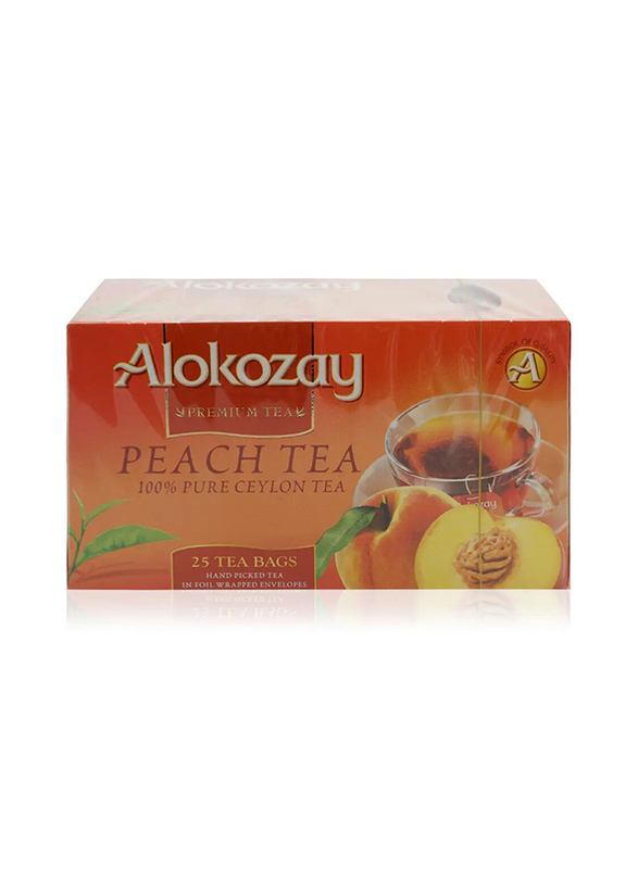 Alokozay Heat Seal Sachets Peach Tea Bags - 25 Bags