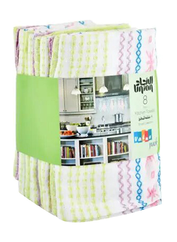 

Union 8-Piece Cotton Kitchen Towel, Multicolour