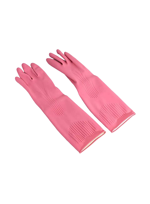 Locknlock 42cm Rubber Gloves, Pink, XL